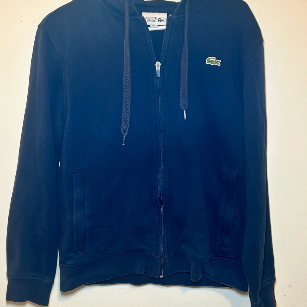 Lacoste Mens Sport Dark Blue Jacket Size M